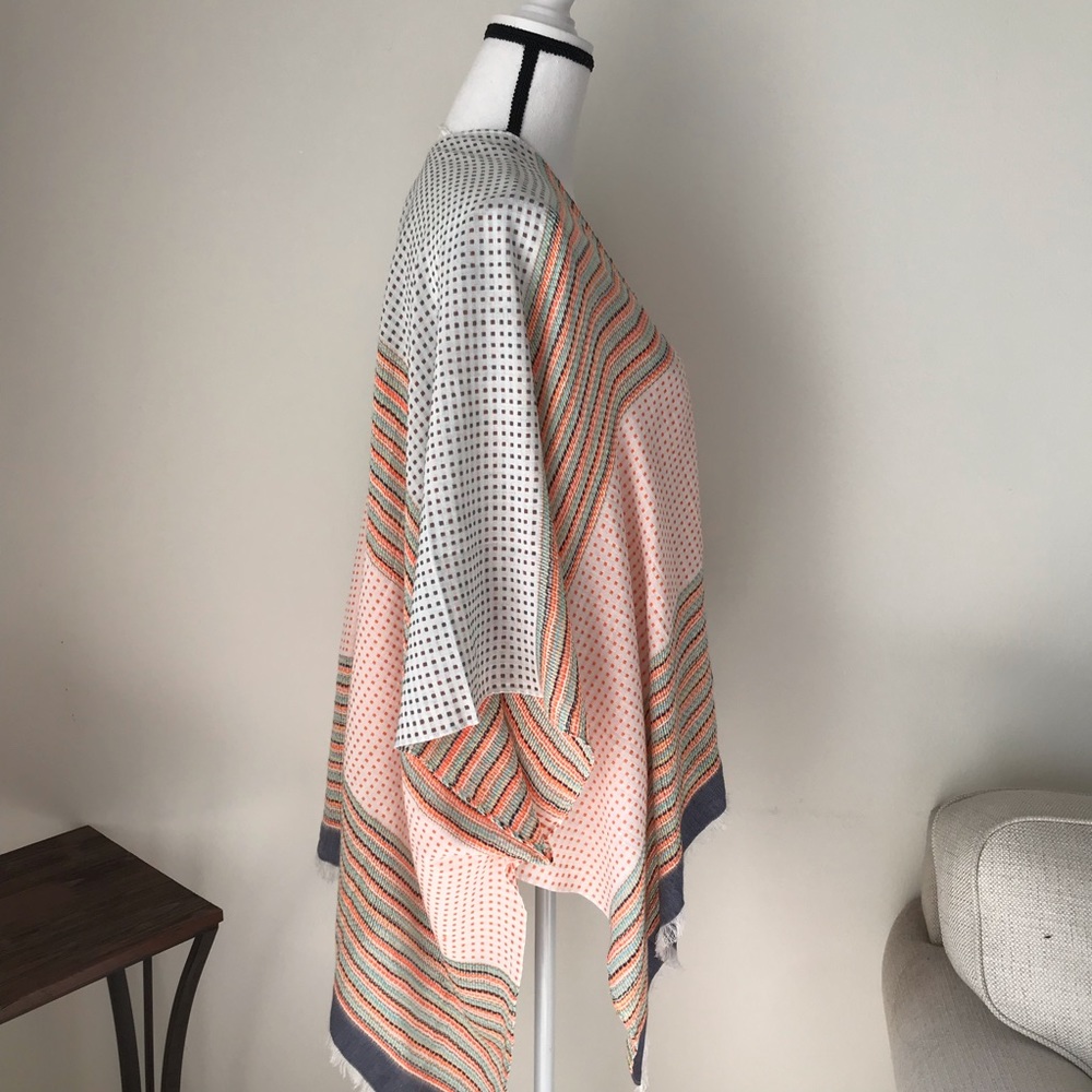 UO Summer Jacquard Scarf Cover Up Kimono - Picture 7 of 8